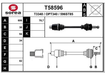 Aks Komple Ön Sağ BSG 65-350-083  374913 95520721 13271566 13348265