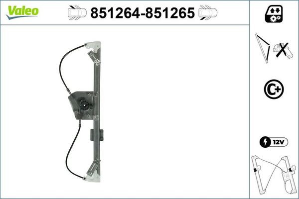 Cam Krikosu Arka Sol BMW X5 M Serisi (E70)(2009->)  VALEO 851264