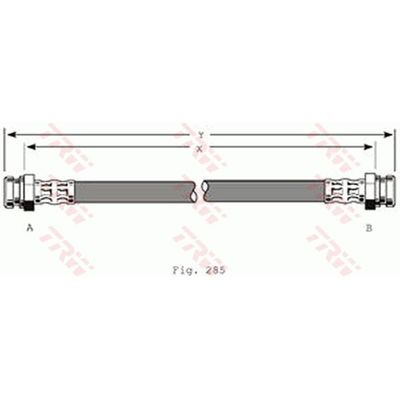 Fren Hortumu Ön Sağ veya Sol Mitsubishi L 200/300/400 (P00)(1986->)  CAVO C900 576A