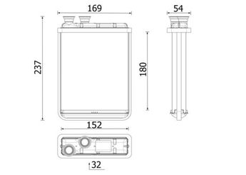 Kalorifer Radyatörü  MAHLE AH 299 000P  9833378980