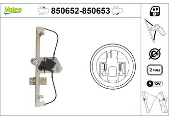 Cam Krikosu Ön Sol VALEO 850652  6001547149 8200901099