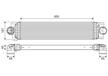 Turbo Radyatörü  VALEO 822907  E1G36K775JA 1888516 E1G3-6K775-JA