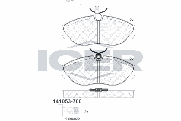 Fren Disk Balata Ön Citroen Jumper P.Van (Genis Hacim)(02.1998->)  AYD 60230BA