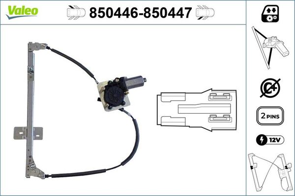 Cam Krikosu Arka Sol VALEO 850446