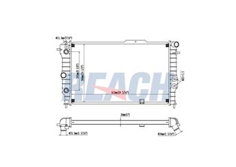 Su Radyatörü  WENDERPARTS MA1245008703  1300133 1300135 3096385
