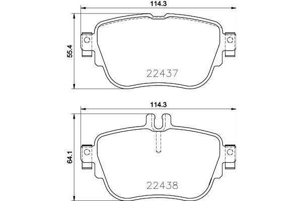 Fren Disk Balata Arka Mercedes E -Serisi Coupe (BM 238)(12.2016->)  HELLA 8DB 355 025-781