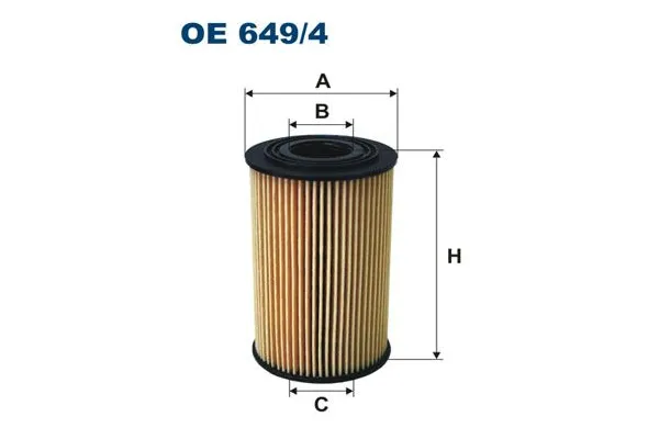Yağ Filtresi  BMW 3 Serisi Sedan (E36)(1990->)  FILTRON OE 649/4