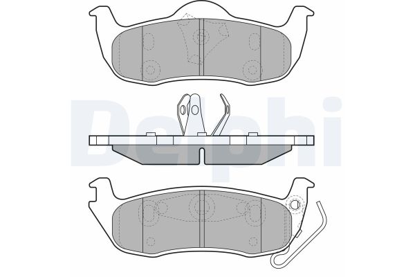 Fren Disk Balata Ön Jeep Commander (XH/XK)(2006->)  DELPHI LP1975
