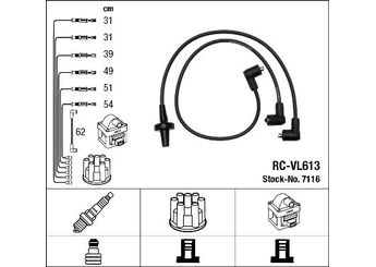 Buji Kablosu  NGK 7116  