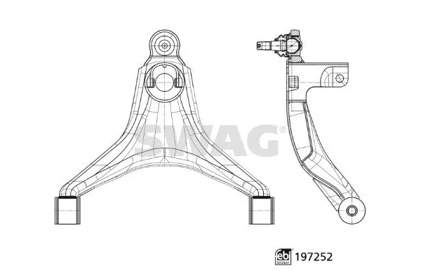 Salıncak Ön Alt Sağ veya Sol Iveco Daily Kargo Aracı  (Sommer)(2014->)  SWAG 33 11 2534