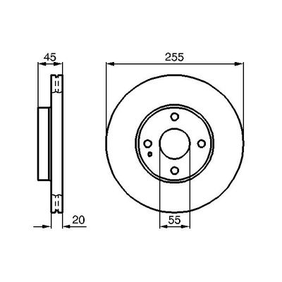 Fren Disk Ayna Ön Sağ ve Sol Mazda MX-5 (NA)(09.1989->)  BOSCH 0 986 478 996