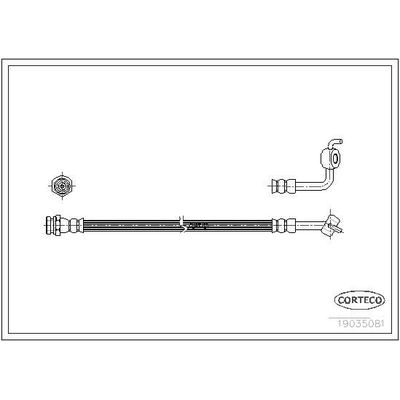 Fren Hortumu Arka Sol Mazda MX-5 (NB)(01.1998->)  CORTECO 19035081