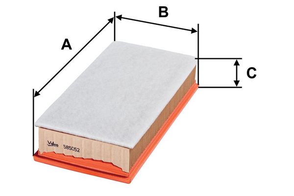 Hava Filtresi  Peugeot 505 (05.1979->)  VALEO 585052