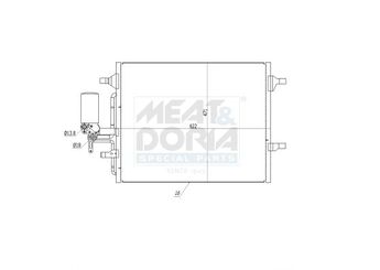 Klima Radyatörü  BSG 95-525-011  31305212 8G9119710AC 31332027
