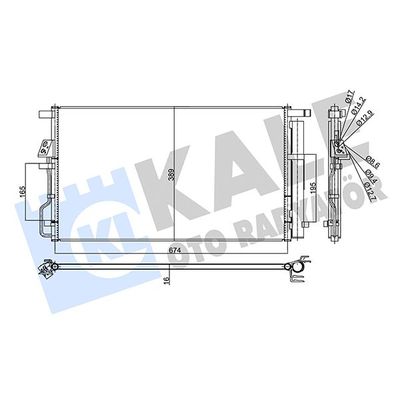 Klima Radyatörü  KALE 358015