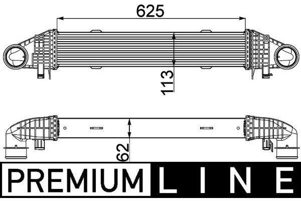Turbo Radyatörü  Mercedes C -Serisi Sedan (BM 204)(01.2007->)  MAHLE CI 359 000P