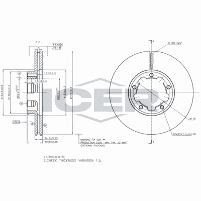 Fren Disk Ayna Ön Sağ ve Sol AYD 51343