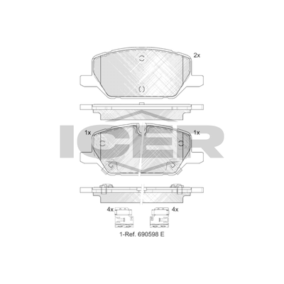 Fren Disk Balata Ön Opel Insignia B Sports Tourer (04.2017->)  PSA ORJINAL 1684934580