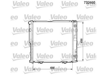 Su Radyatörü  VALEO 732460  A2205002403 1245006203 1245006303 A1245006203 A1245006303