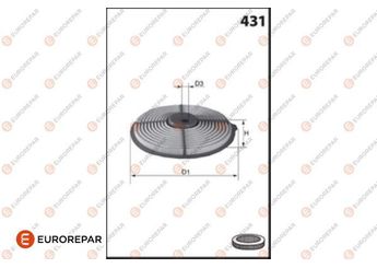 Hava Filtresi  EUROREPAR 1682256480  1780115060 178011506083