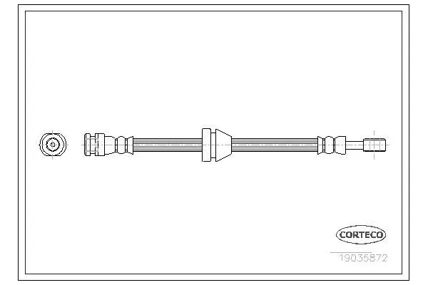 Fren Hortumu Ön Sağ veya Sol Chevrolet Aveo HB (2008->)  OSSCA 01200