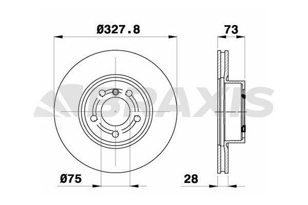 Fren Disk Ayna Ön Sağ ve Sol BRAXIS AD0403