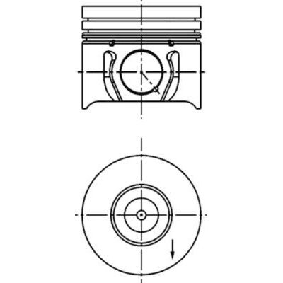 Piston (86.01MM-0.50)  GOETZE 87-72709-050