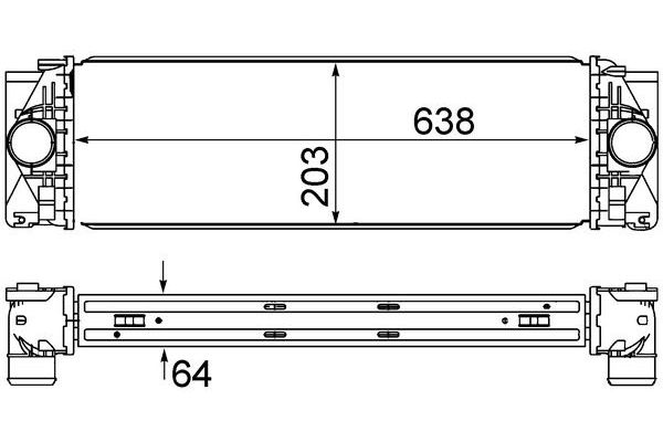 Turbo Radyatörü  Mercedes Sprinter II Kombi (01.2006->)  MAHLE CI 369 000S