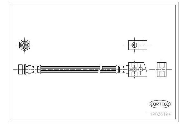 Fren Hortumu Arka Sağ veya Sol Opel Frontera A (1992->)  MAHER 13610