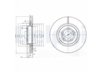 Fren Disk Ayna Ön Sağ ve Sol DELPHI BG3914  4351205070 43512-05070 4351205050 43512-05050 4351205110 43512-05110 43512YZZAB
