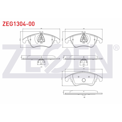 Fren Disk Balata Ön ZEGEN ZEG1304-00