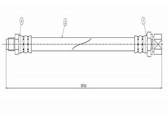 Fren Hortumu Ön Sağ veya Sol CAVO C800 097A  311611701B