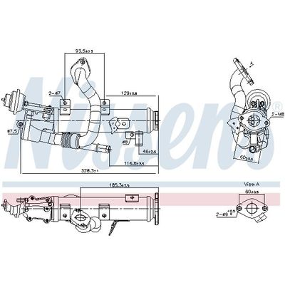 Egr Soğutucu  Audi Q5 (8R)(11.2008->)  NISSENS 989448