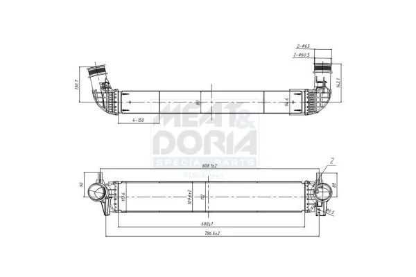 Turbo Radyatörü  BEHR 8ML 376 988-494