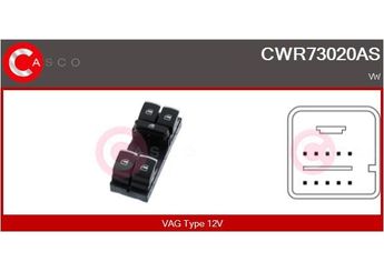 Cam Açma Düğmesi Ön Sol GVA 8075064  5K4959857A 5K4959857 5K4959857AXSH 5K4959857XSH 5ND959857