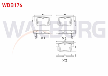 Fren Disk Balata Arka WALBURG WDB176  