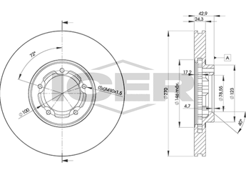 Fren Disk Ayna Ön Sağ ve Sol MAGNETI MARELLI 360704001300  5025611 5029816 5209816 6952853 92VX1125BA 92VX-1125-BA 95VX1125BA 95VX-1125-BA EBT247