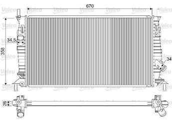 Su Radyatörü  VALEO 733254  L33X15200 L33X-15-200