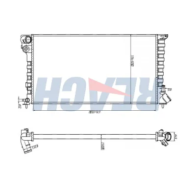Su Radyatörü  Peugeot 306 S.Wagon (04.1997->)  KALE 0403032AL