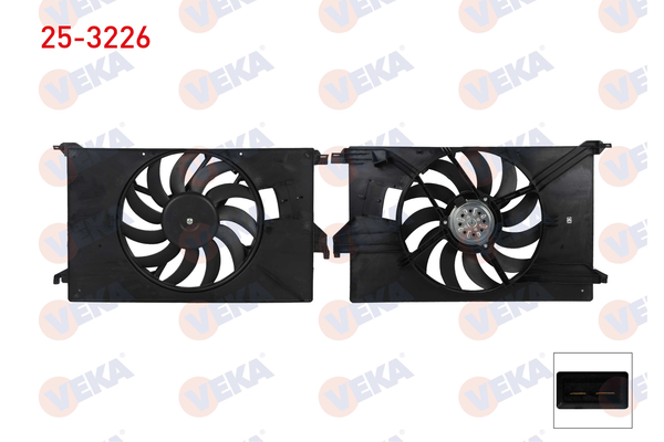 Radyatör Fan ve Motoru  VEKA 25-3226