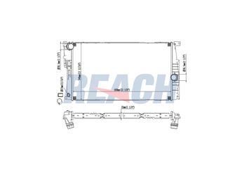 Su Radyatörü  VEKA 16-3343B  17117600516 17117600523 7600516 7600523