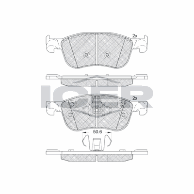 Fren Disk Balata Ön Ford Fiesta (CE1)(2017->)  KALE BALATA 22748 161 05 ANS KD13
