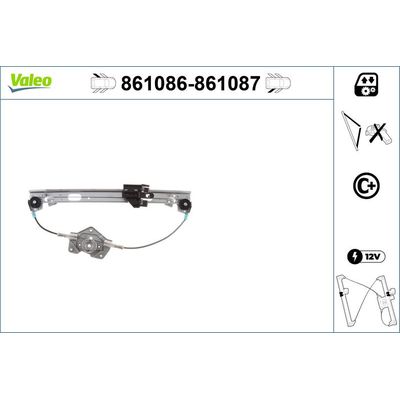 Cam Krikosu Arka Sol VALEO 861086