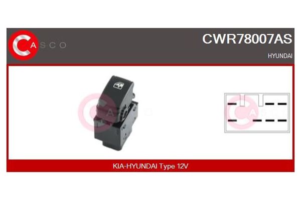Cam Açma Düğmesi Arka Sol MCAR AN-813