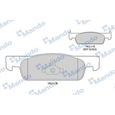 Fren Disk Balata Ön Renault Twingo (07.2014->)  MANDO MBF015282