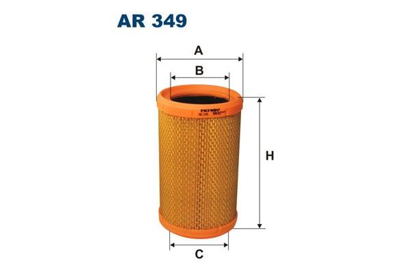 Hava Filtresi  Renault Clio II (B/CB0)(06.1998->)  FILTRON AR 349