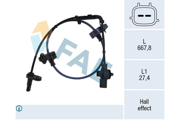 Abs Sensörü Ön Sol Honda Civic Sedan (FD)(04.2006->)  AISIN 57455SNA003