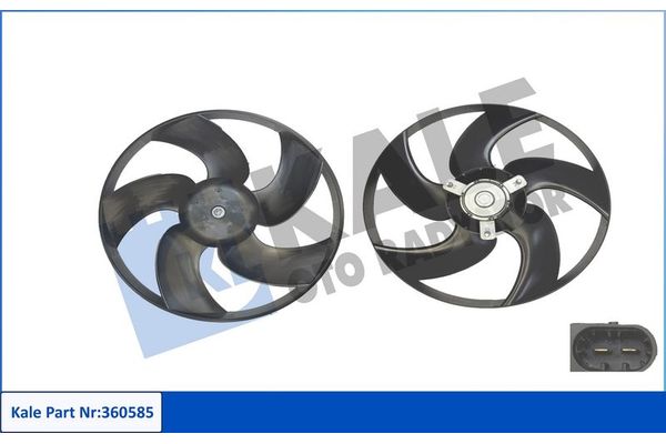 Radyatör Fan ve Motoru  Peugeot 206 Sedan (09.2006->)  KALE 360585