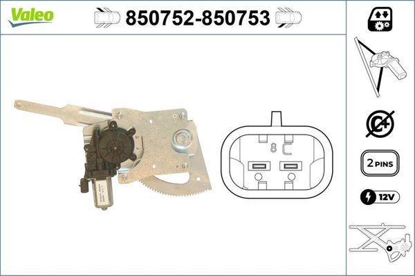 Cam Krikosu Arka Sol VALEO 850752