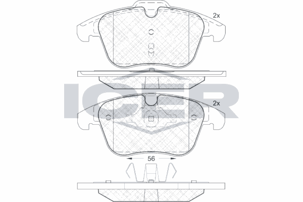 Fren Disk Balata Ön Land Rover Range Rover Evoque Cabriolet (2015->)  WONGA 27986